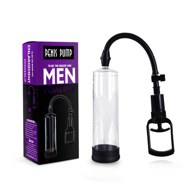 Sauggerät für Hoden mit Penis Pumpe
