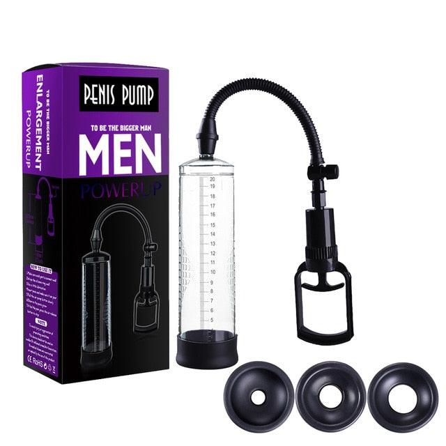 Sauggerät für Hoden mit Penis Pumpe