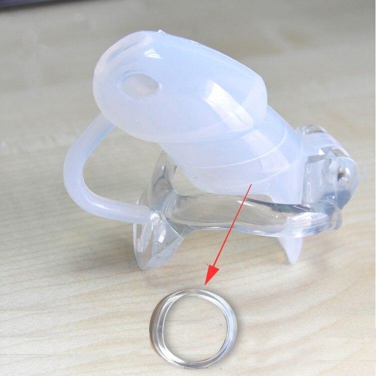 Männlicher Keuschheitskäfig GB 3000 Black mit Hodenseparator – Produktansicht 5