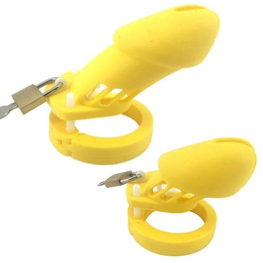 Silikon Peniskäfig Mann - GB6000 Yellow – Produktbild
