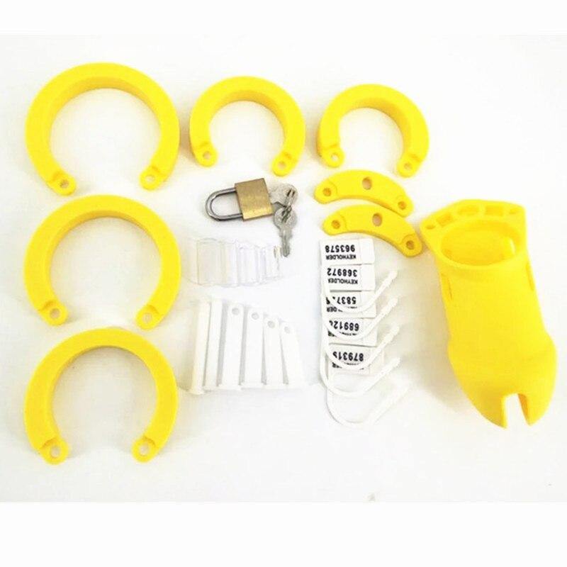 Silikon Peniskäfig Mann - GB6000 Yellow – Produktansicht 8