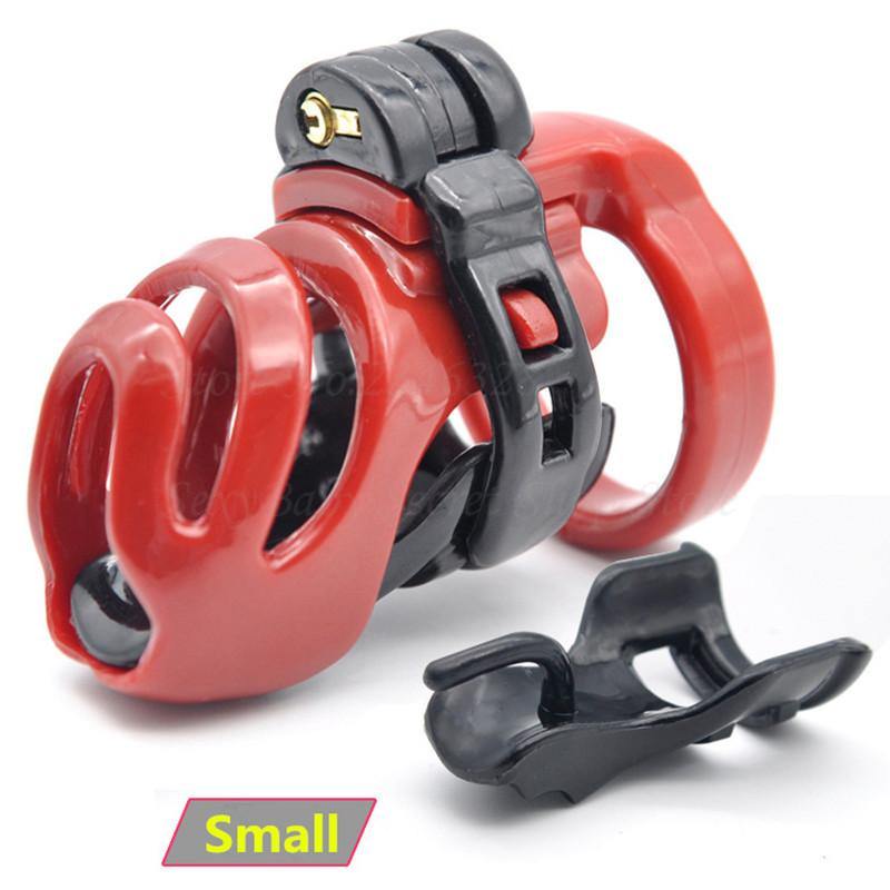 Fürst Albert Piercing Keuschheits-Käfig - PA 100 Red