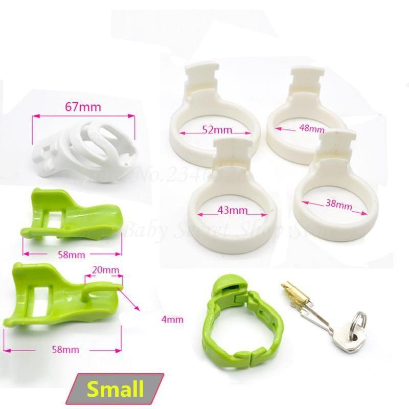 Fürst Albert Piercing Keuschheits-Käfig - PA 100 Green – Produktansicht 5