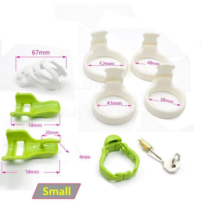 Fürst Albert Piercing Keuschheits-Käfig - PA 100 Green – Produktansicht 5