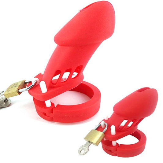 Silikon Keuschheitskäfig Mann - GB6000S Red – Produktbild