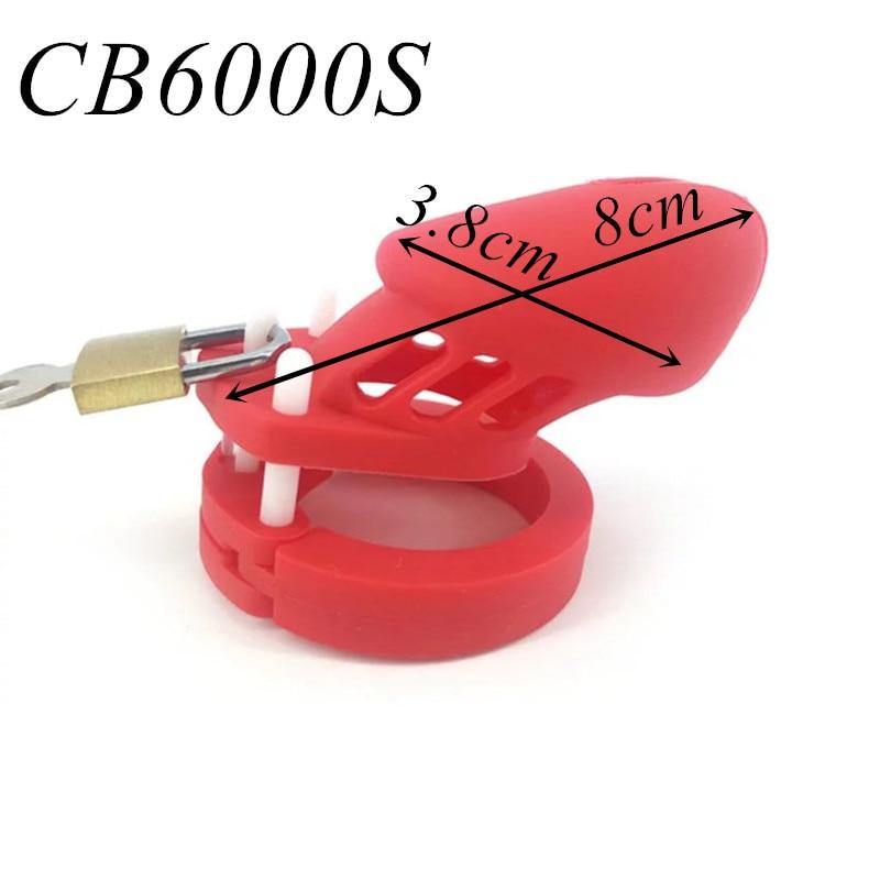 Silikon Keuschheitskäfig Mann - GB6000S Red
