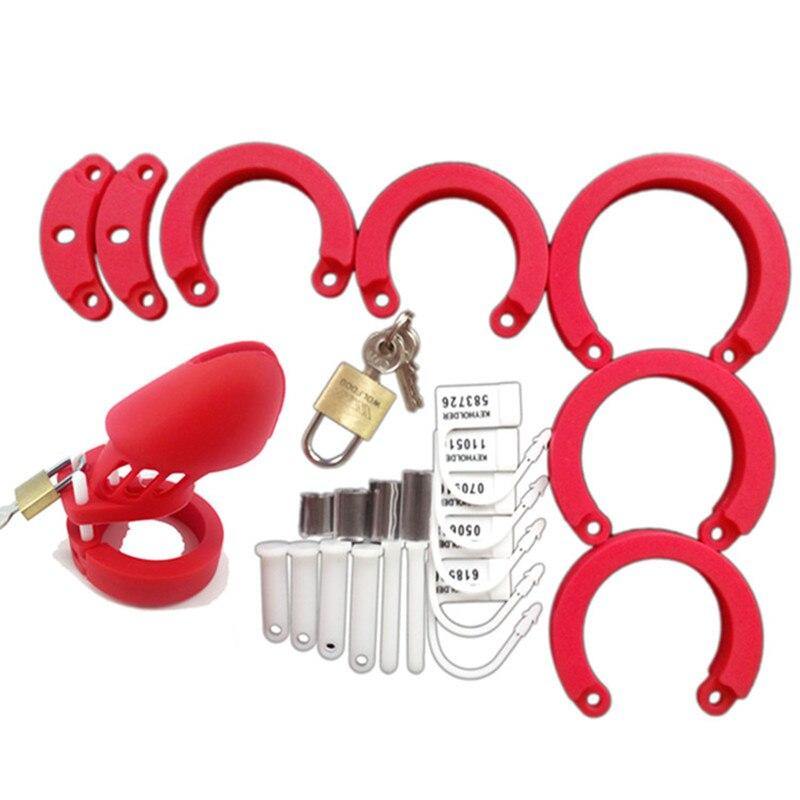 Silikon Keuschheitskäfig Mann - GB6000S Red
