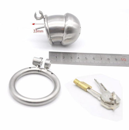 Penis Käfig Mann Metall - die Jungfrau S – Produktansicht 4