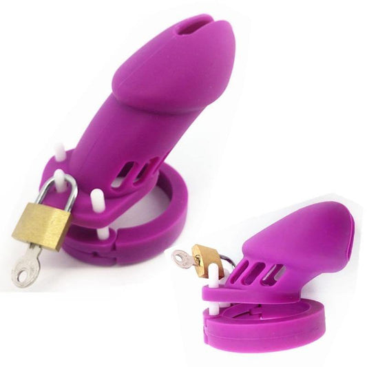 Silikon Keuschheitskäfig Mann - GB6000S Purple – Produktbild