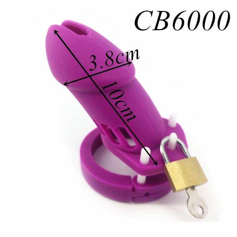 Silikon Keuschheitskäfig Mann - GB6000S Purple
