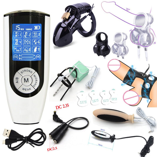 Zubehör für Keuschheits-Elektrostimulationsbox – Produktbild