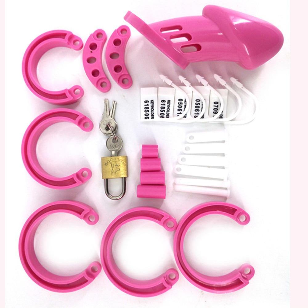 Plastik Peniskäfig Mann - GB6000S rosa – Produktansicht 4