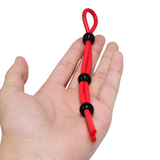 Einfache Seilspielzeuge für Penis und Hoden (3er Set)