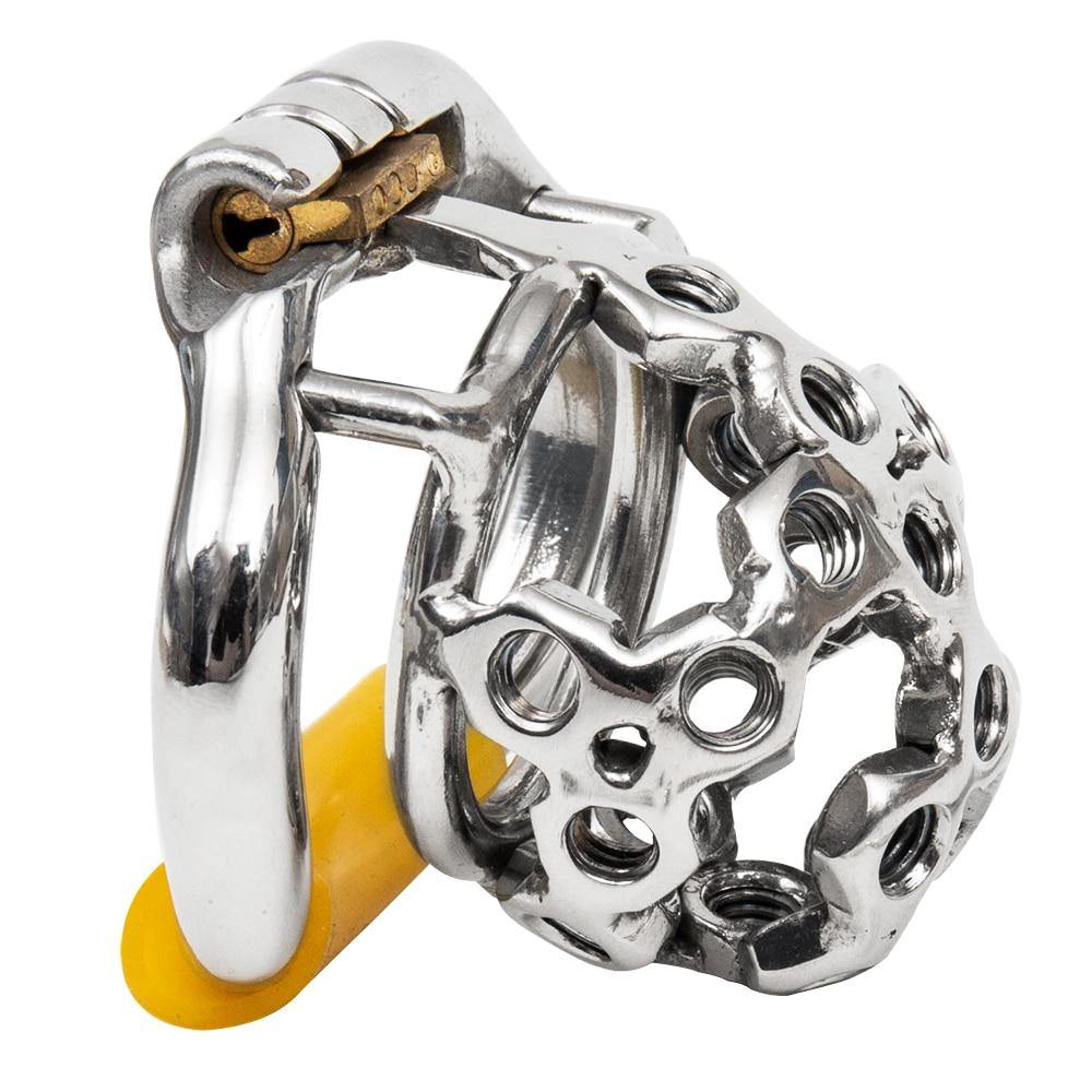 Metall-Peniskäfig mit Schrauben für BDSM - Der Schwanz