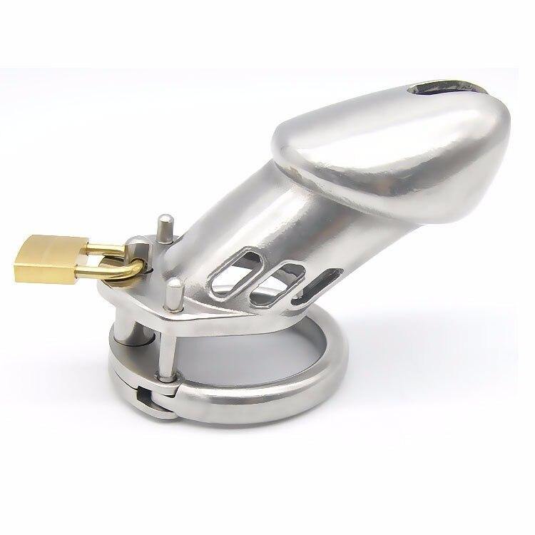 Keuschheitskäfig aus mattem Metall - GB6000L – Produktansicht 2
