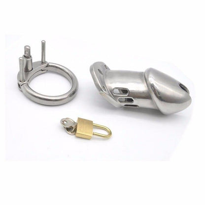 Keuschheitskäfig aus mattem Metall - GB6000L – Produktansicht 4