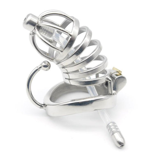 Metall-Keuschheits-Käfig mit Ureter-Plug - Cobra – Produktbild