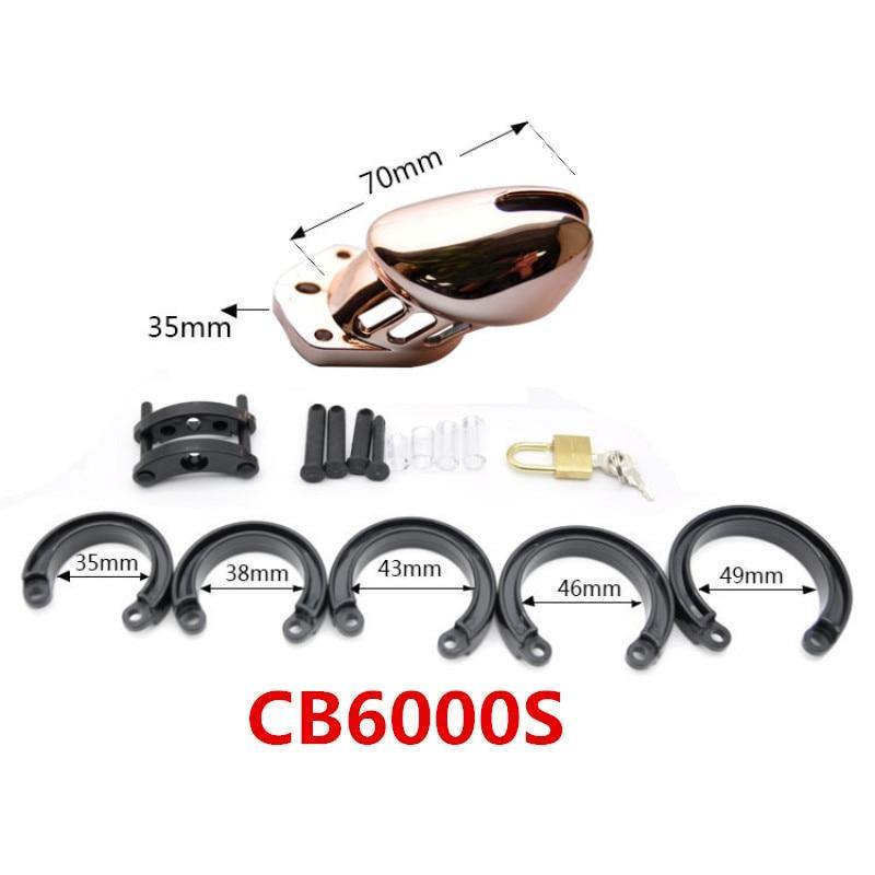 Plastik Keuschheitskäfig Mann - GB6000S Bronze – Produktansicht 4