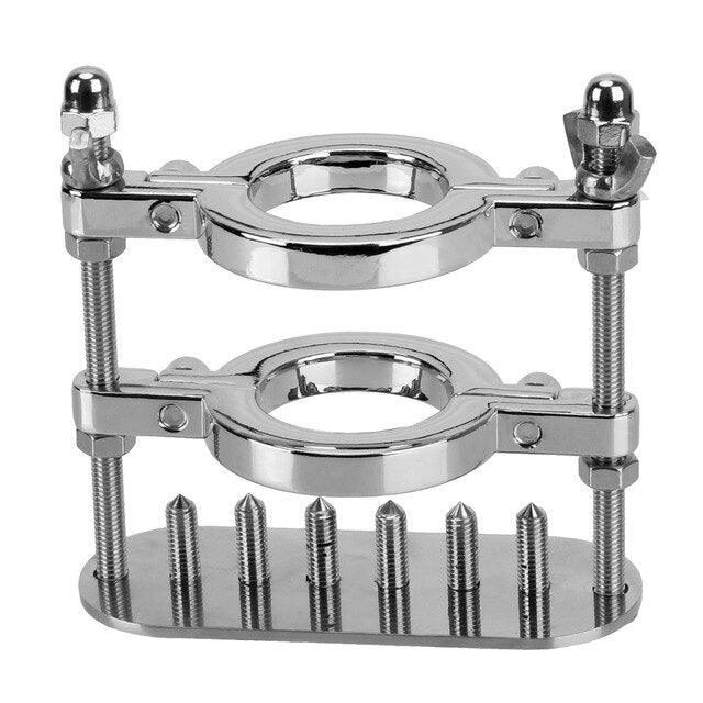 Stahl Vize für Hodenquetschen und Dehnen (optionale Metallspitzen) – Produktansicht 10