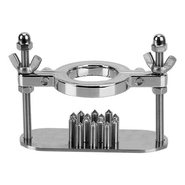 Stahl Vize für Hodenquetschen und Dehnen (optionale Metallspitzen) – Produktansicht 8