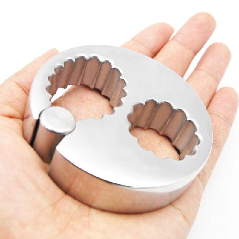 Edelstahl Ring für Penis und Hoden tragbar