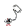 Edelstahl Skrotum-Klammer mit Anal-Plug