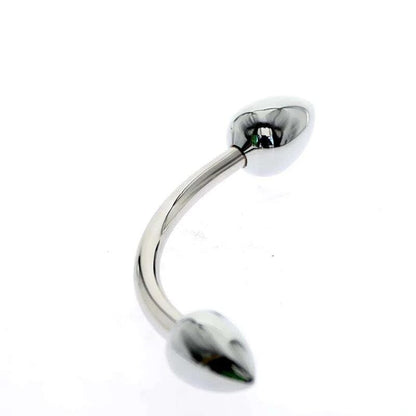 Metall-Analplug mit Doppelkopf - Keuschheitszubehör – Produktansicht 2