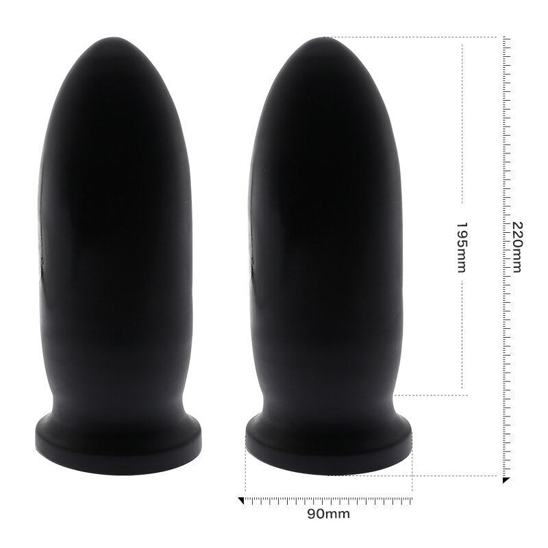 Silikon-Analplug 90mm - Keuschheitszubehör – Produktansicht 4