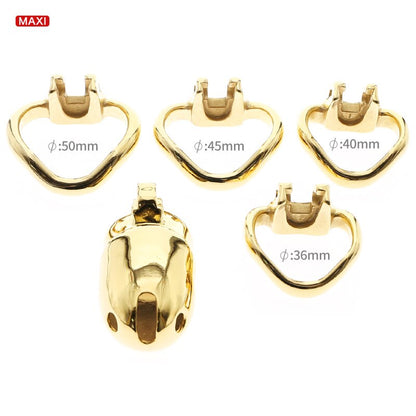 HT V3 Gold Metall-Keuschheits-Käfig - 5 Modelle – Produktansicht 8