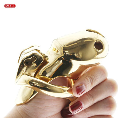 HT V3 Gold Metall-Keuschheits-Käfig - 5 Modelle – Produktansicht 5