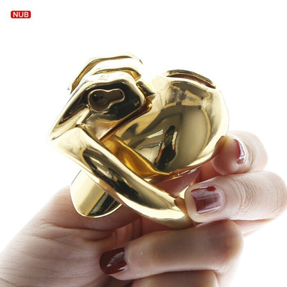 HT V3 Gold Metall-Keuschheits-Käfig - 5 Modelle – Produktansicht 3