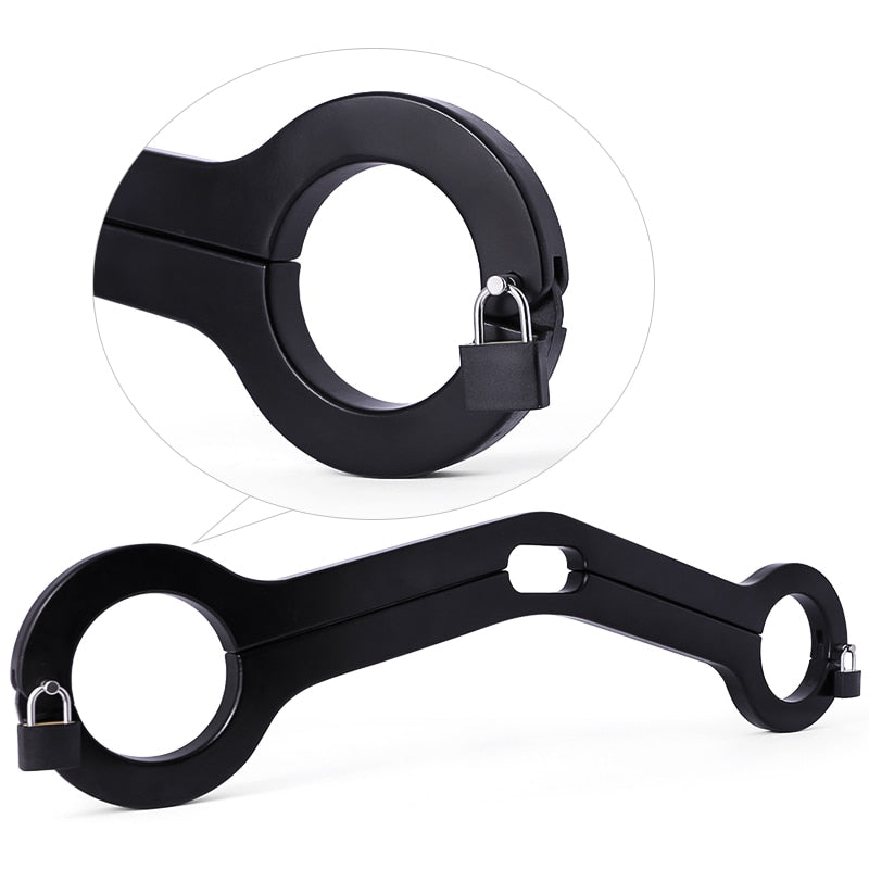 Holz Handcuff Humbler für testikeln mit Schloss