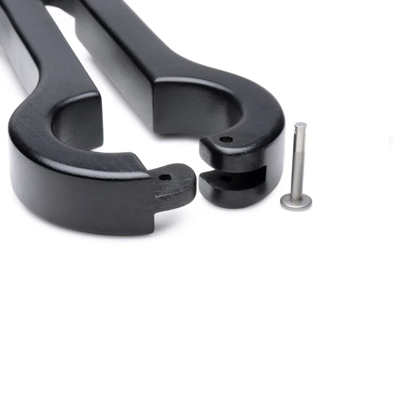 Holz Handcuff Humbler für testikeln mit Schloss