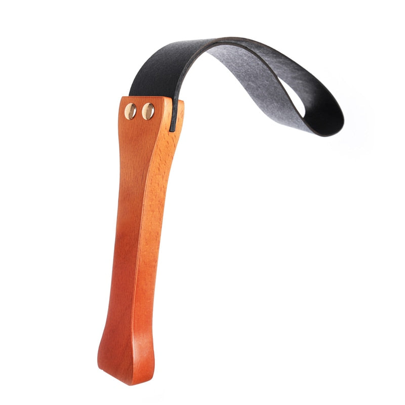 Flacher Riemen aus Bambus und Leder zum Spanking