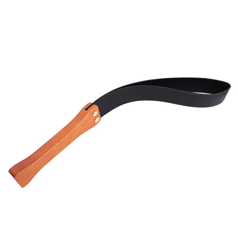Flacher Riemen aus Bambus und Leder zum Spanking – Produktansicht 3