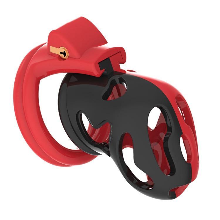 Plastik Peniskäfig Mann 3D printed - Red fire