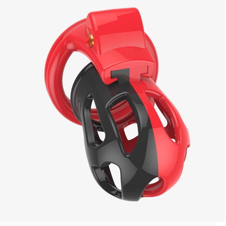 Plastik Peniskäfig Mann 3D printed - Red thunder – Produktansicht 2