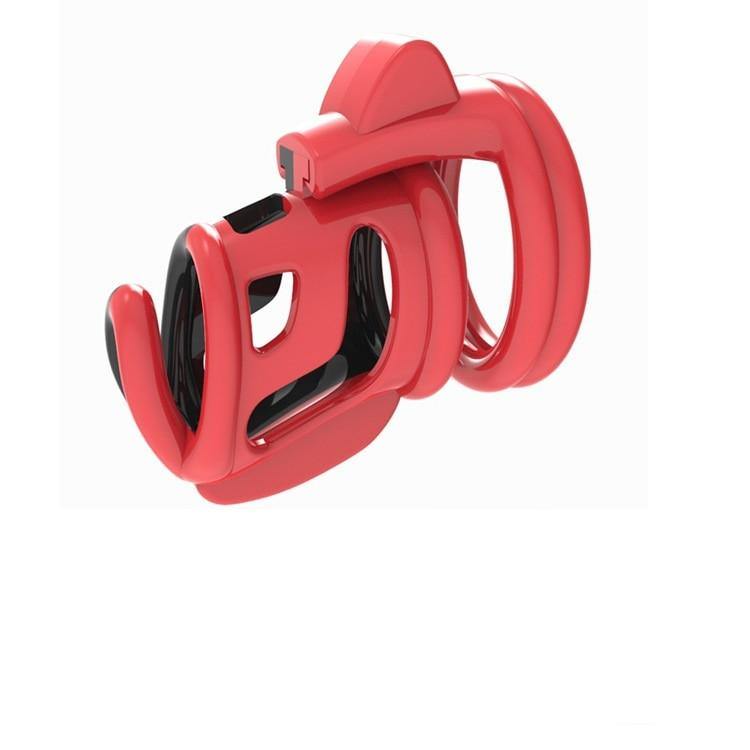 Plastik Keuschheitskäfig 3D printed - Short Red