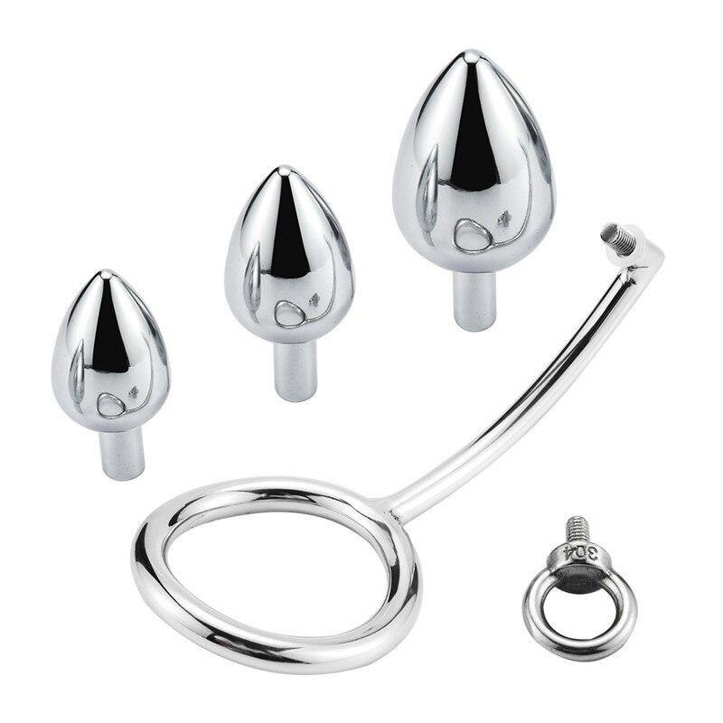 Cockring - konischer Analplug für Keuschheit