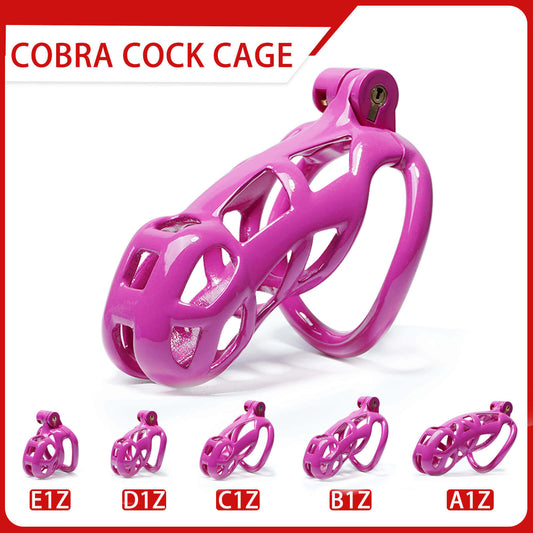 Lila Mamba Keuschheitskäfig Set 1.77 bis 4.13 Zoll lang
