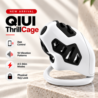 QIUI ThrillCage Elektroschock-Keuschheitskäfig mit App-Steuerung