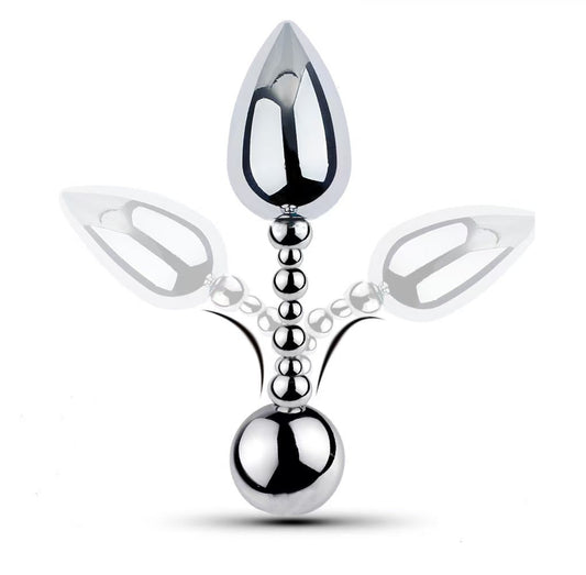 Random Double Headed Metal Anal Plug 