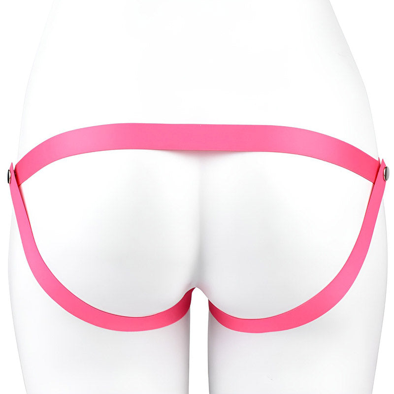 Inverted Sissy Chastity Cage -belt pink