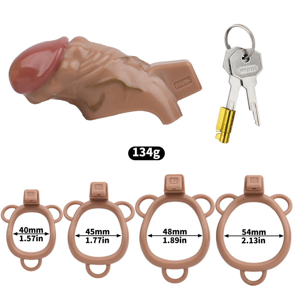 Realistic Penis Harz Keuschheitskäfig