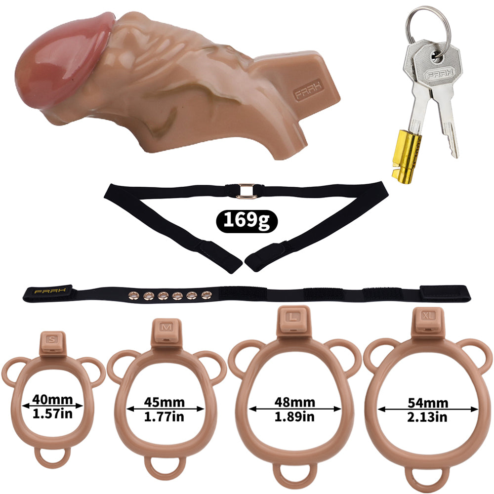 Realistic Penis Harz Keuschheitskäfig