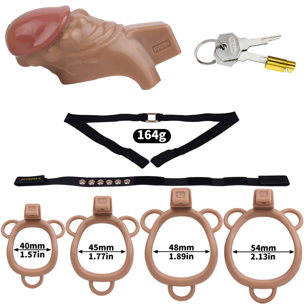 Realistic Penis Harz Keuschheitskäfig