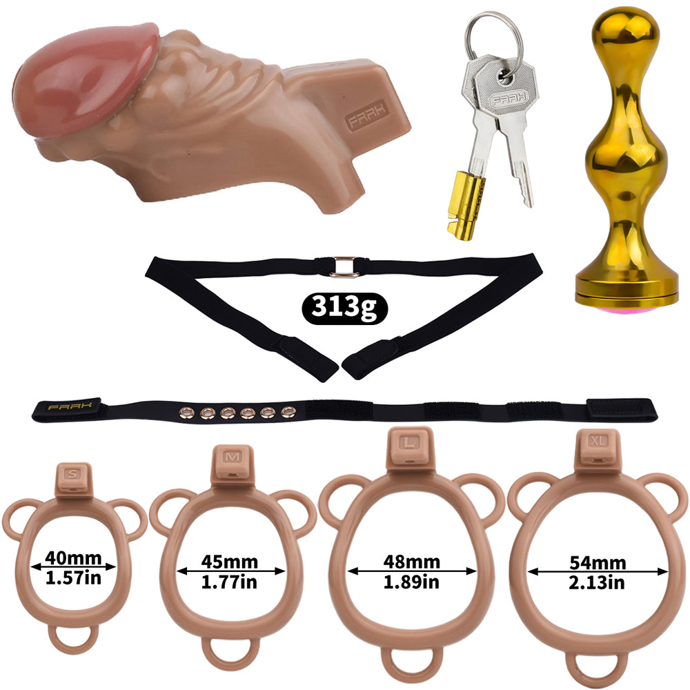 Realistic Penis Harz Keuschheitskäfig