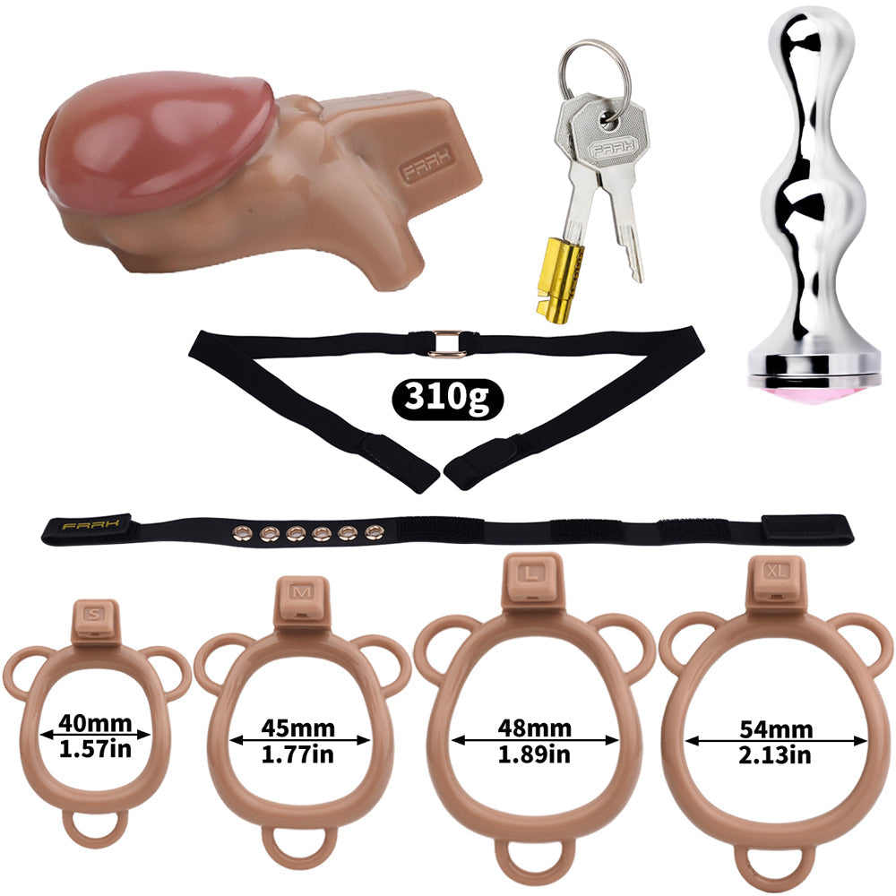 Realistic Penis Harz Keuschheitskäfig