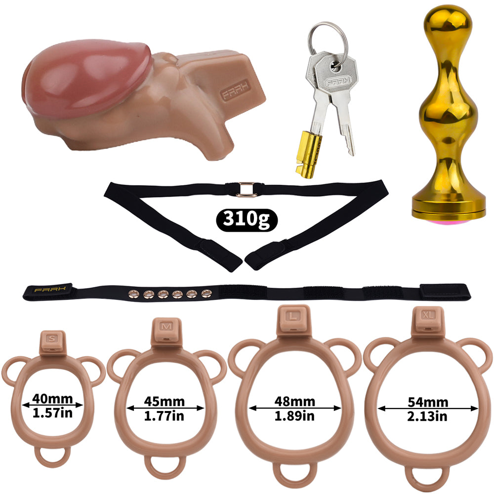 Realistic Penis Harz Keuschheitskäfig