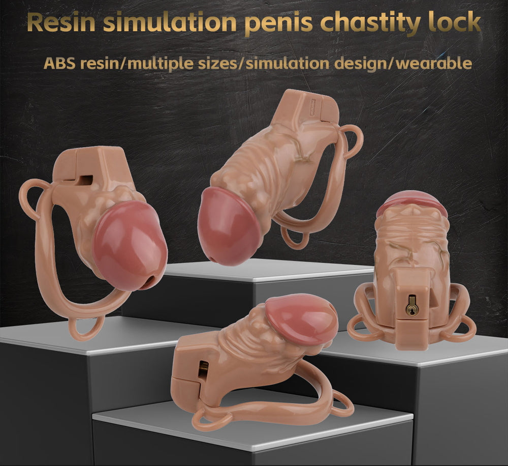 Realistic Penis Harz Keuschheitskäfig